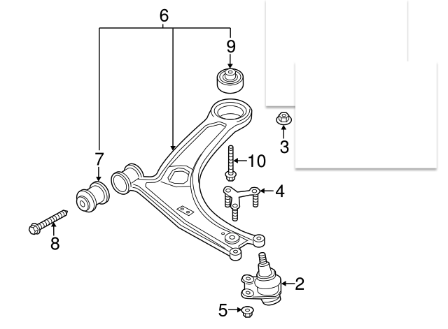 Audi TTS Lower Control arms package *retrofit* – Track Hack Parts